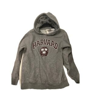 H&M + Harvard Pullover Gray Hoodie Mens Medium